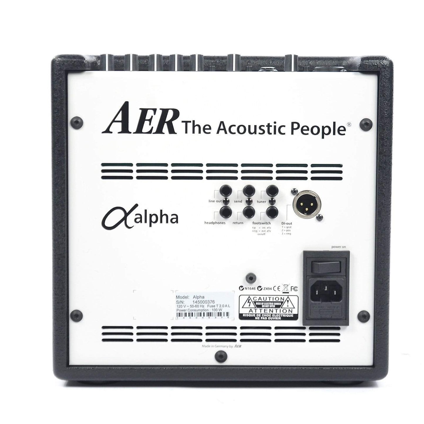 AER Alpha 40W 1x8 Acoustic Guitar Combo Amp Black Amps / Guitar Combos