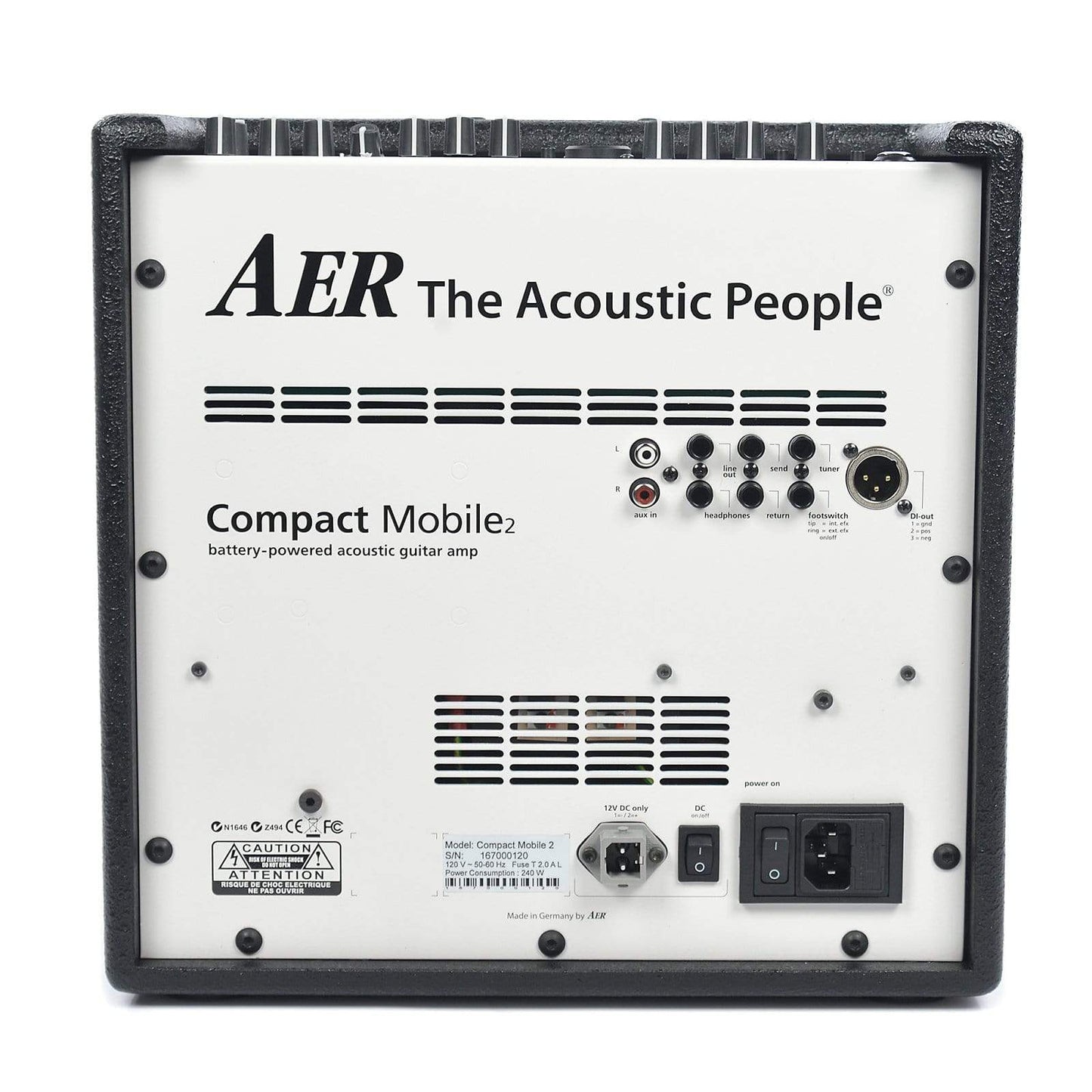 AER Compact Mobile Acoutic Guitar Combo Amp Black Amps / Guitar Combos