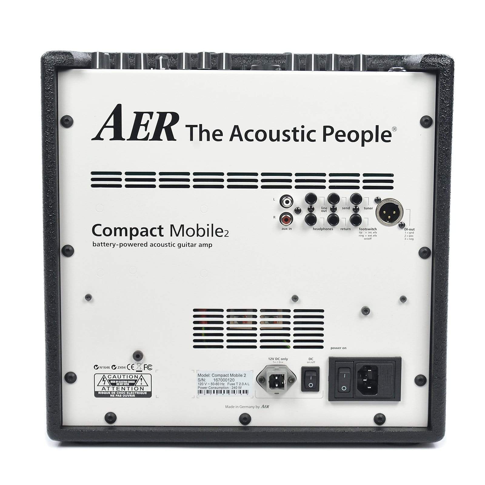 AER Compact Mobile Acoutic Guitar Combo Amp Black Amps / Guitar Combos