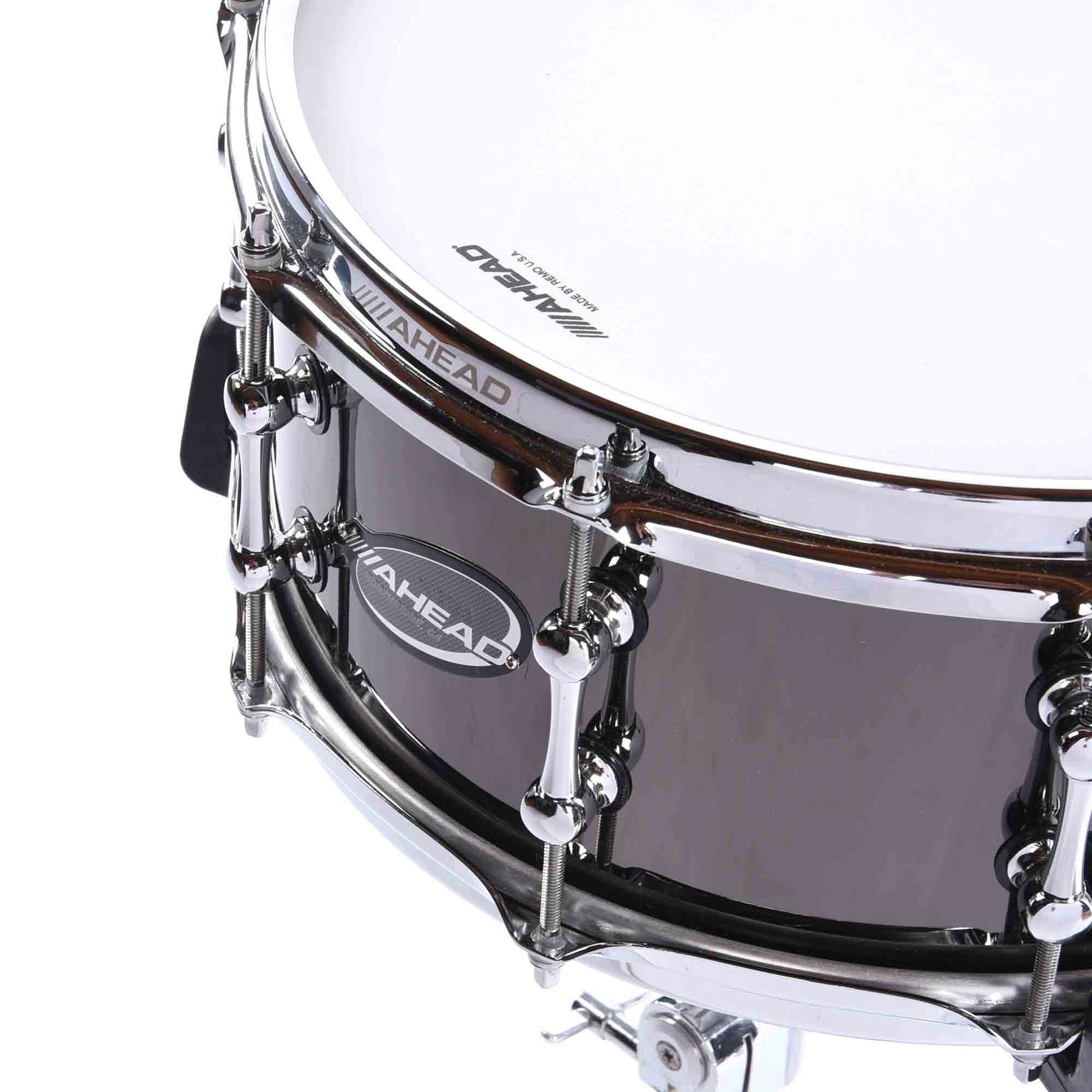 Ahead 6x14 1mm Black Chrome Over Brass Snare Drum Drums and Percussion / Acoustic Drums / Snare