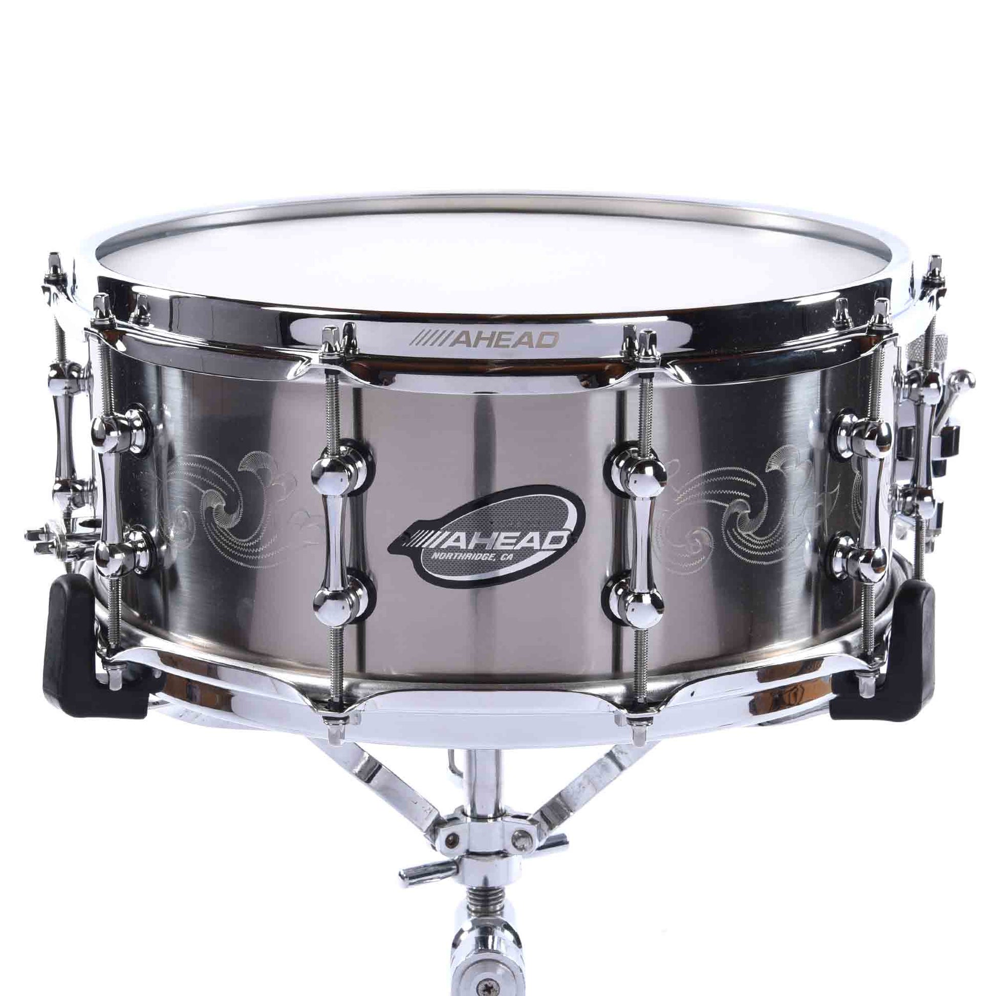 Ahead 6x14 1mm Titanium Engraved Snare Drum Drums and Percussion / Acoustic Drums / Snare