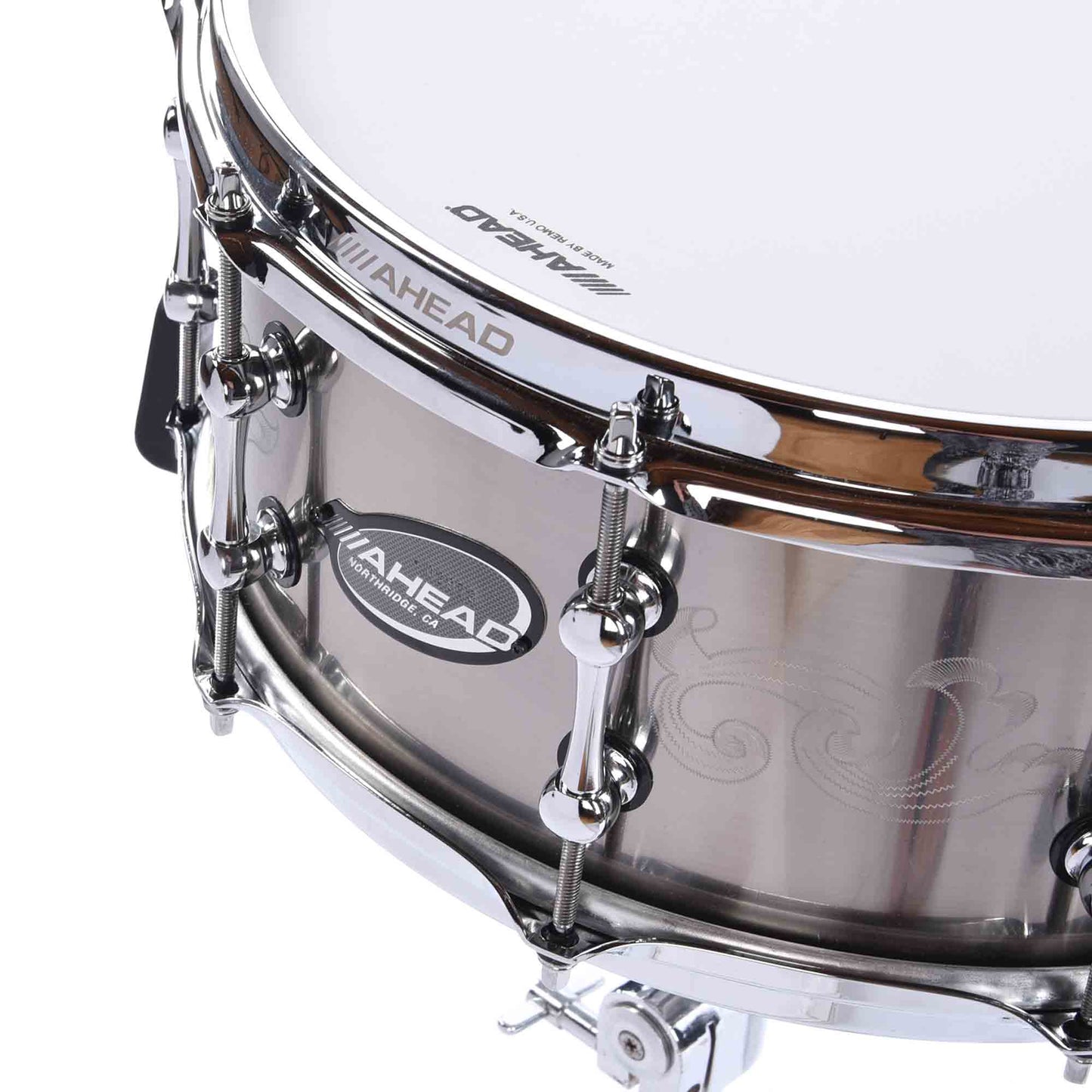 Ahead 6x14 1mm Titanium Engraved Snare Drum Drums and Percussion / Acoustic Drums / Snare