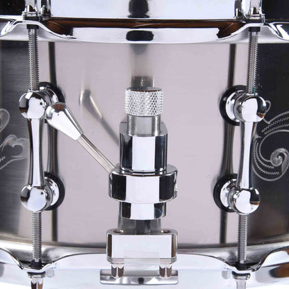 Ahead 6x14 1mm Titanium Engraved Snare Drum Drums and Percussion / Acoustic Drums / Snare