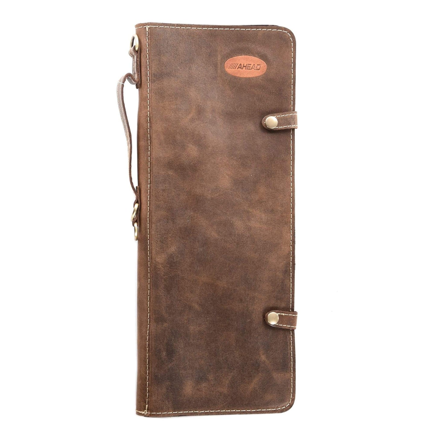 Ahead Handmade Leather Stick Bag Brown Drums and Percussion / Parts and Accessories / Cases and Bags