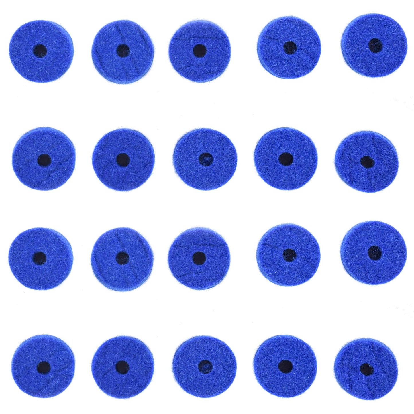 Ahead Wool Cymbal Felts Blue (20 Pack Bundle) Drums and Percussion / Parts and Accessories / Drum Parts