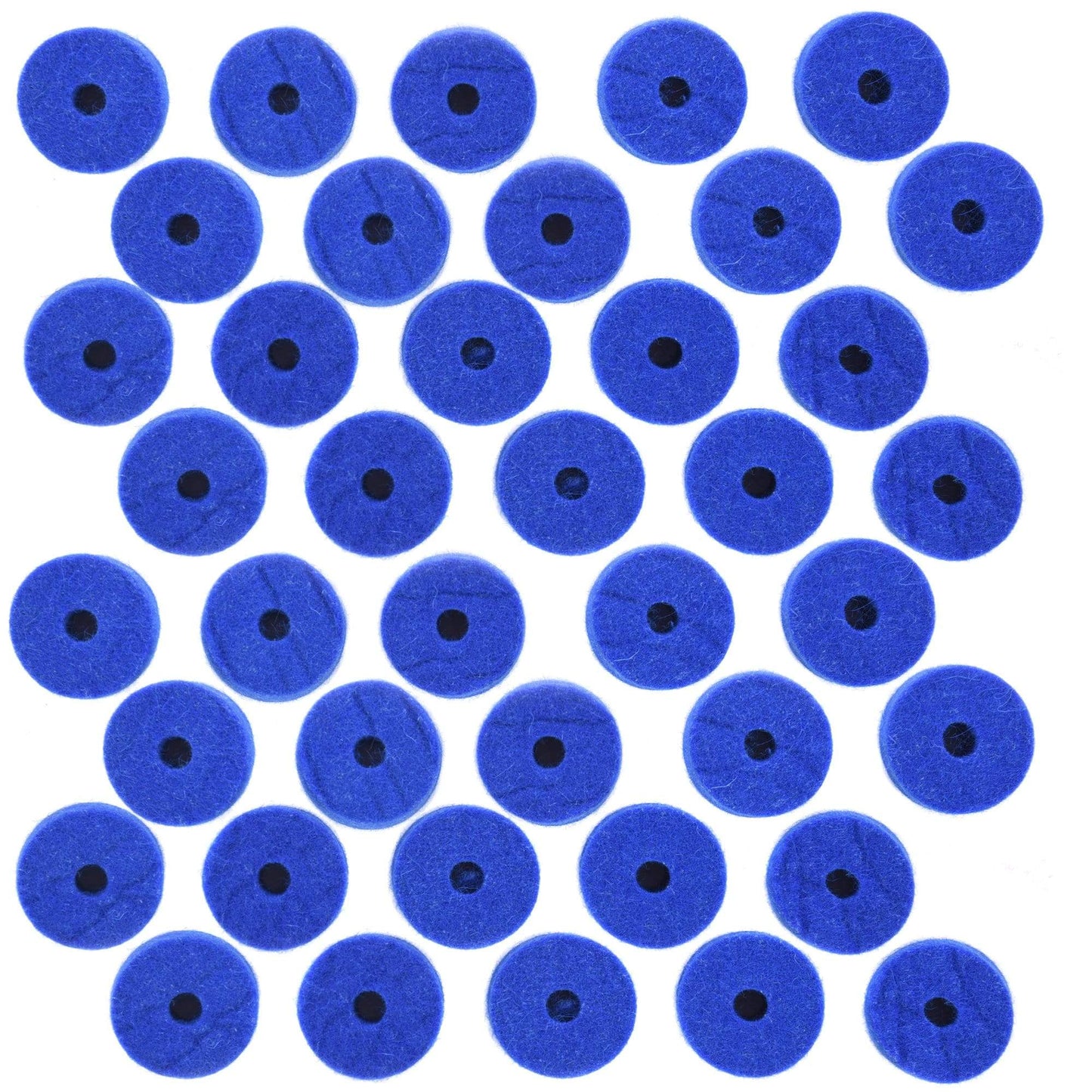 Ahead Wool Cymbal Felts Blue (40 Pack Bundle) Drums and Percussion / Parts and Accessories / Drum Parts