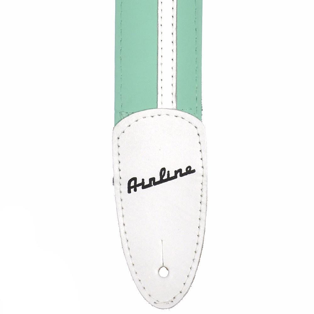 Airline Leather Guitar Strap Seafoam Green Accessories / Straps