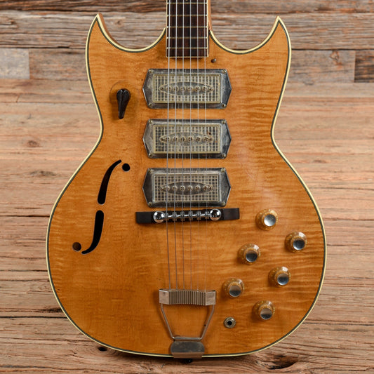 Airline Barney Kessel Swingmaster Natural 1960s Electric Guitars / Hollow Body