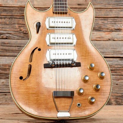 Airline Barney Kessel Swingmaster Natural 1960s Electric Guitars / Hollow Body