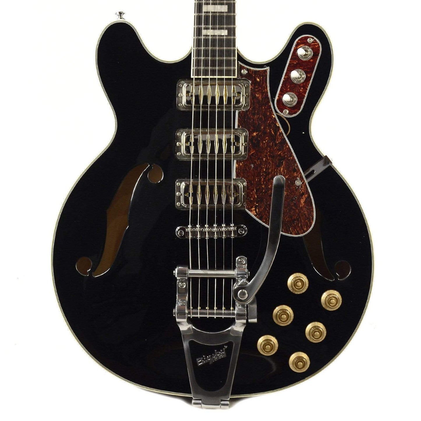 Airline H78 Black w/Bigsby Electric Guitars / Semi-Hollow