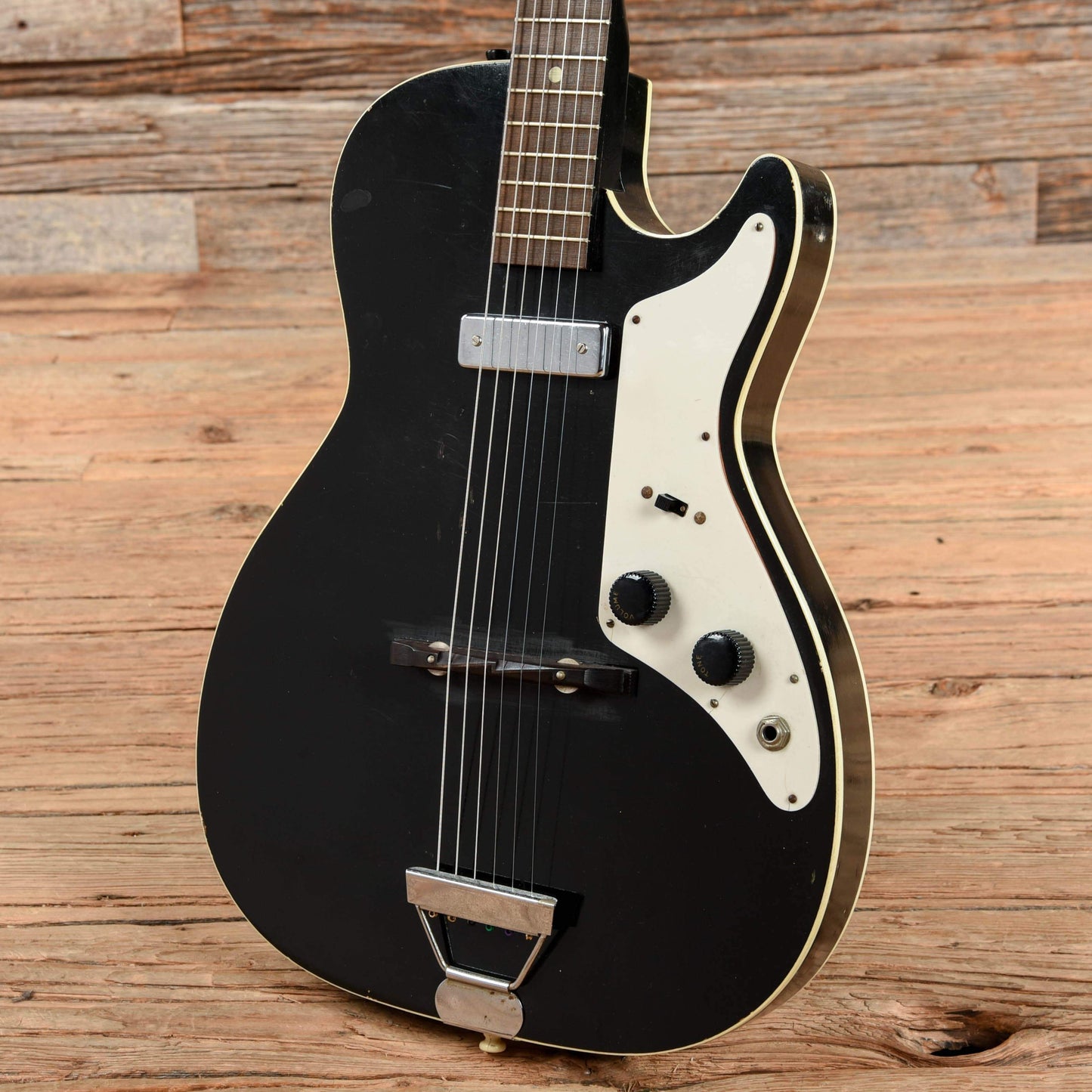 Alden Single Pickup Black 1964 Electric Guitars / Semi-Hollow