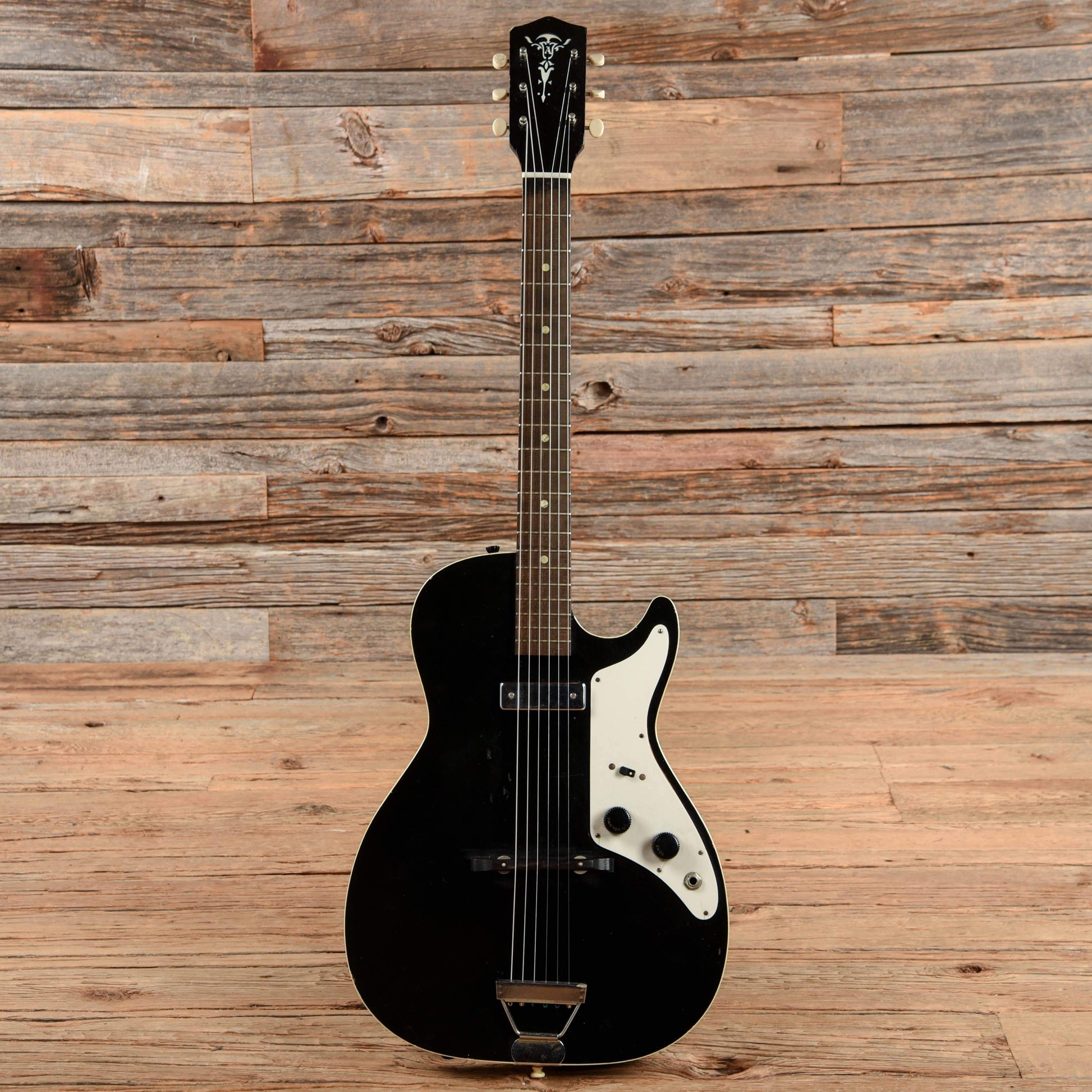 Alden Single Pickup Black 1964 Electric Guitars / Semi-Hollow