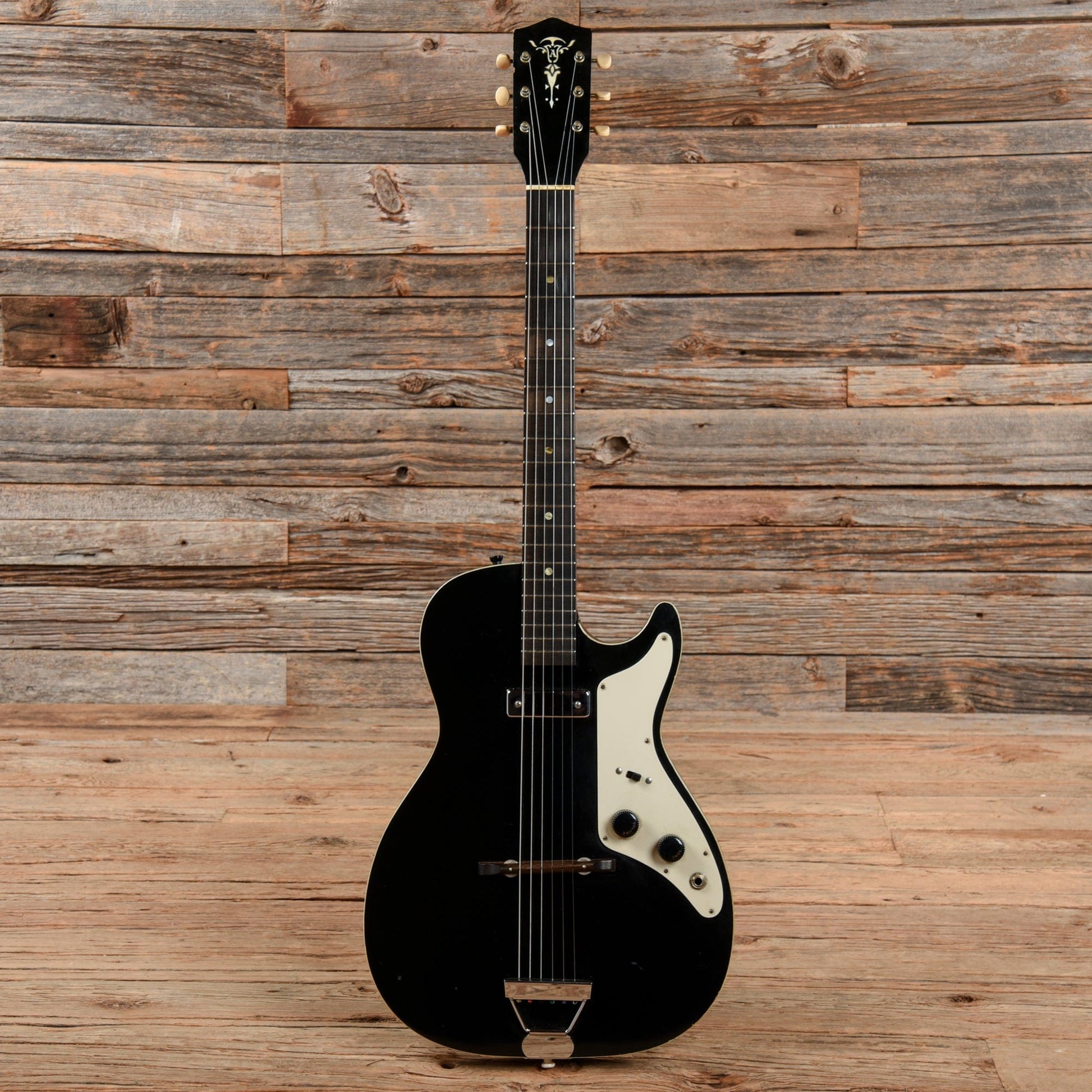Alden Stratotone H45 Black 1963 Electric Guitars / Solid Body