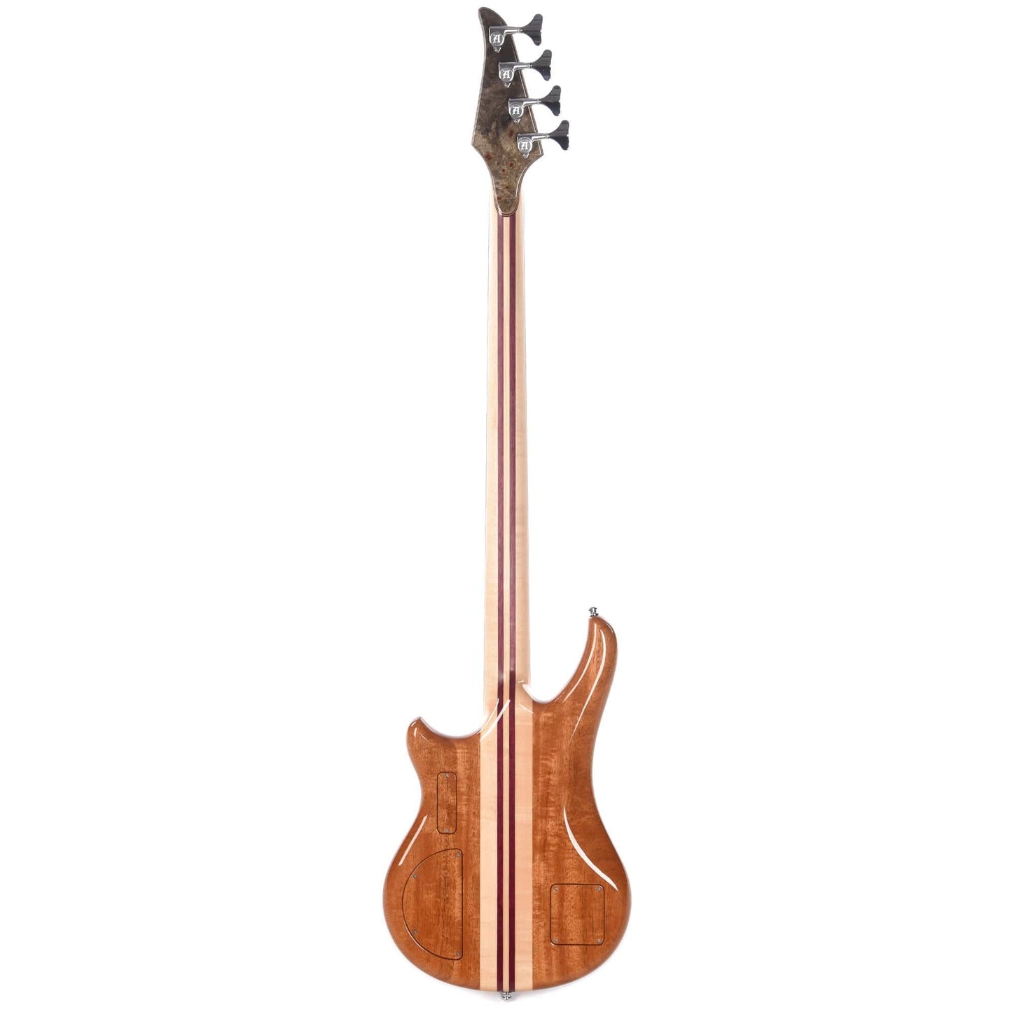 Alembic Essence 4-String Long-Scale Buckeye Top w/Blue Side LEDs, Chrome Plating, & Mahogany Backplates Bass Guitars / 4-String