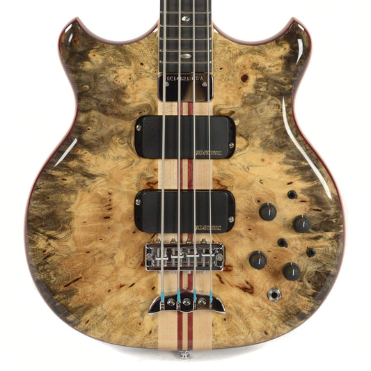 Alembic Stanley Clarke Deluxe Buckeye Burl Top/Back w/Hardshell Case Bass Guitars / 4-String