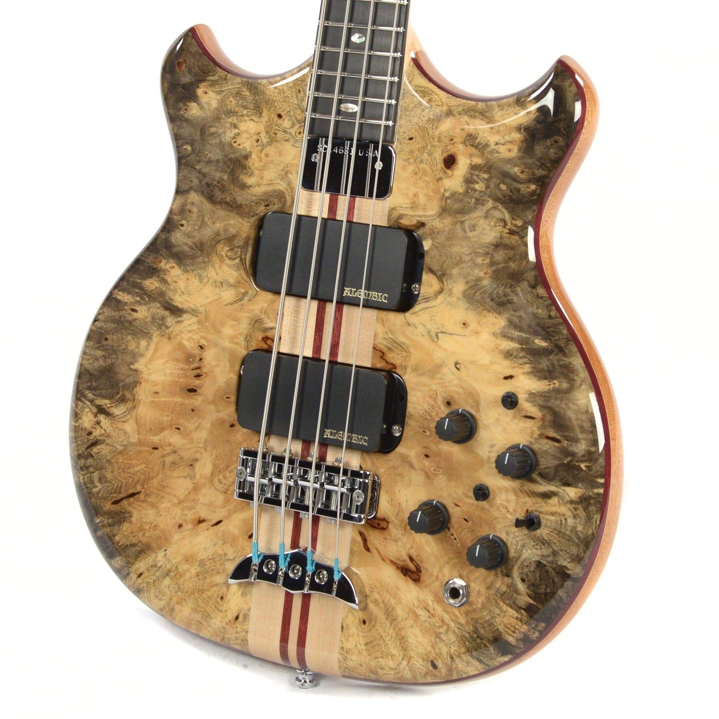 Alembic Stanley Clarke Deluxe Buckeye Burl Top/Back w/Hardshell Case Bass Guitars / 4-String