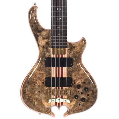 Alembic Mark King Deluxe 5 Buckeye Burl Top/Back Ebony Fingerboard Bass Guitars / 5-String or More