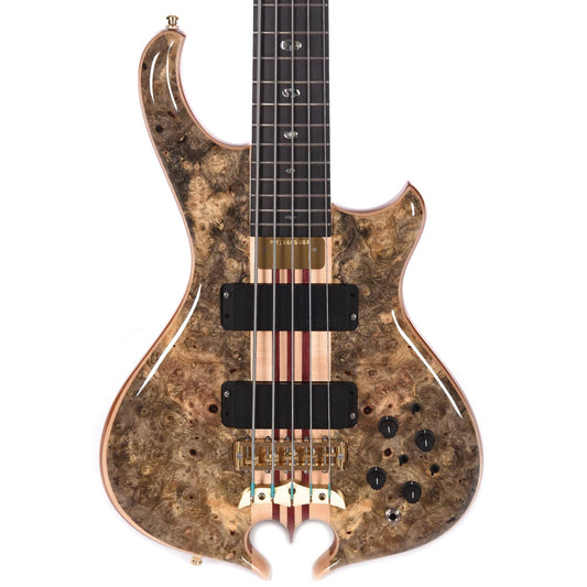 Alembic Mark King Deluxe 5 Buckeye Burl Top/Back Ebony Fingerboard Bass Guitars / 5-String or More