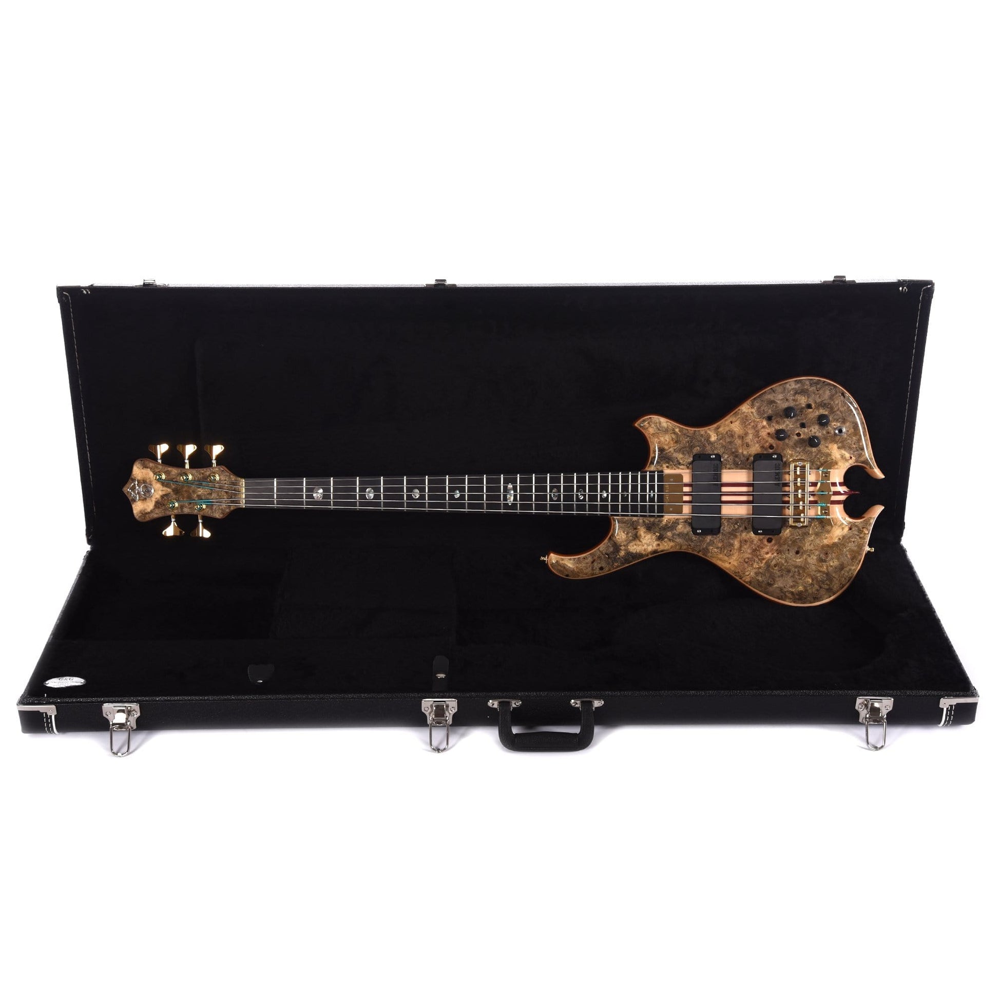 Alembic Mark King Deluxe 5 Buckeye Burl Top/Back Ebony Fingerboard Bass Guitars / 5-String or More