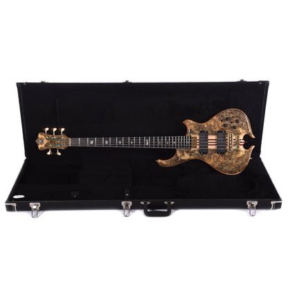 Alembic Mark King Deluxe 5 Buckeye Burl Top/Back Ebony Fingerboard Bass Guitars / 5-String or More