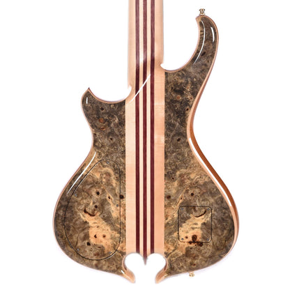 Alembic Mark King Deluxe 5 Buckeye Burl Top/Back Ebony Fingerboard Bass Guitars / 5-String or More