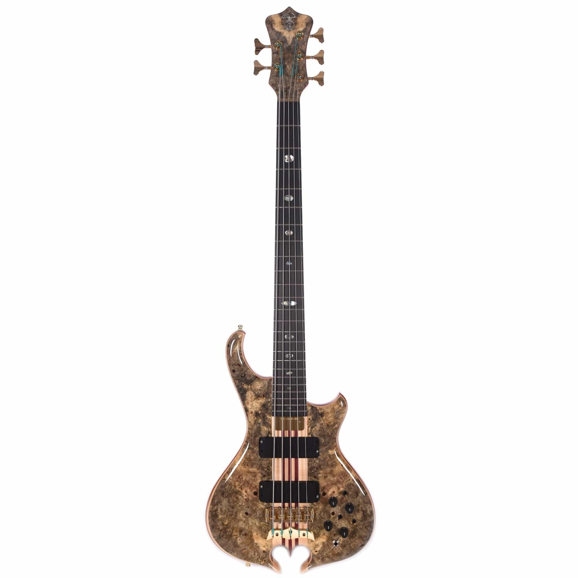 Alembic Mark King Deluxe 5 Buckeye Burl Top/Back Ebony Fingerboard Bass Guitars / 5-String or More