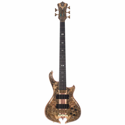 Alembic Mark King Deluxe 5 Buckeye Burl Top/Back Ebony Fingerboard Bass Guitars / 5-String or More