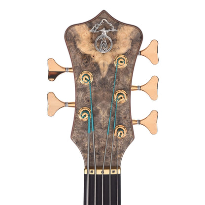 Alembic Mark King Deluxe 5 Buckeye Burl Top/Back Ebony Fingerboard Bass Guitars / 5-String or More