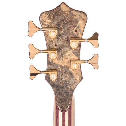 Alembic Mark King Deluxe 5 Buckeye Burl Top/Back Ebony Fingerboard Bass Guitars / 5-String or More