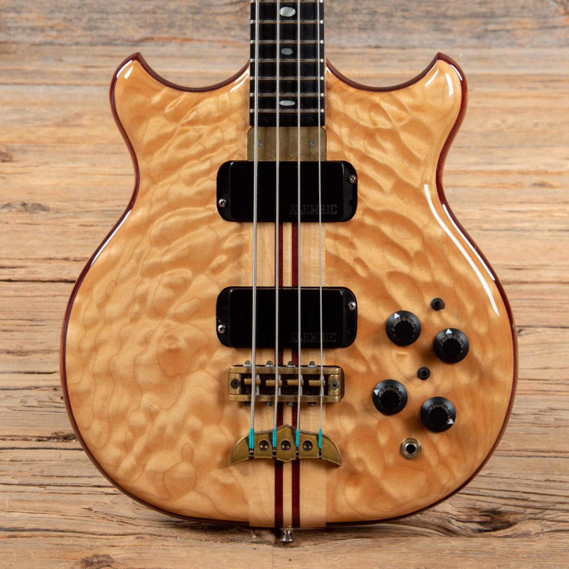 Alembic Stanley Clarke Deluxe Short Scale Natural 1988 Bass Guitars / Short Scale