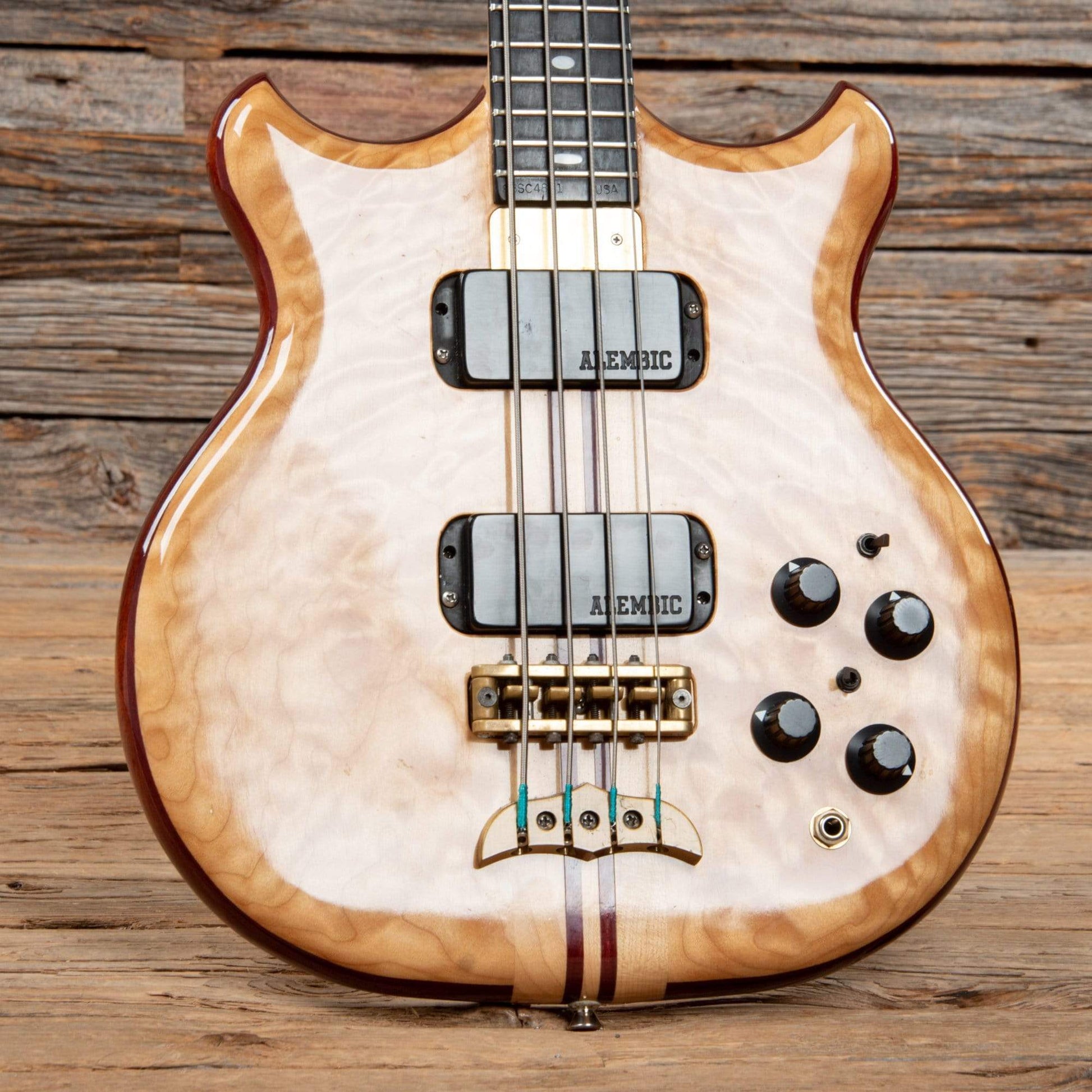 Alembic Stanley Clarke Deluxe Short Scale Natural 1988 Bass Guitars / Short Scale