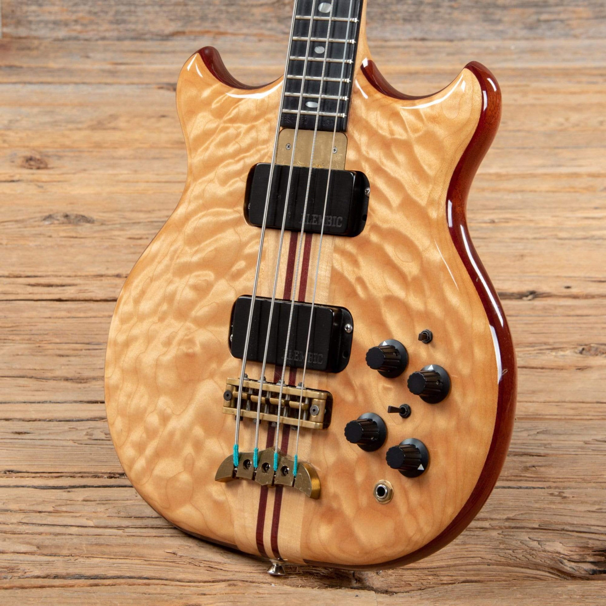 Alembic Stanley Clarke Deluxe Short Scale Natural 1988 Bass Guitars / Short Scale