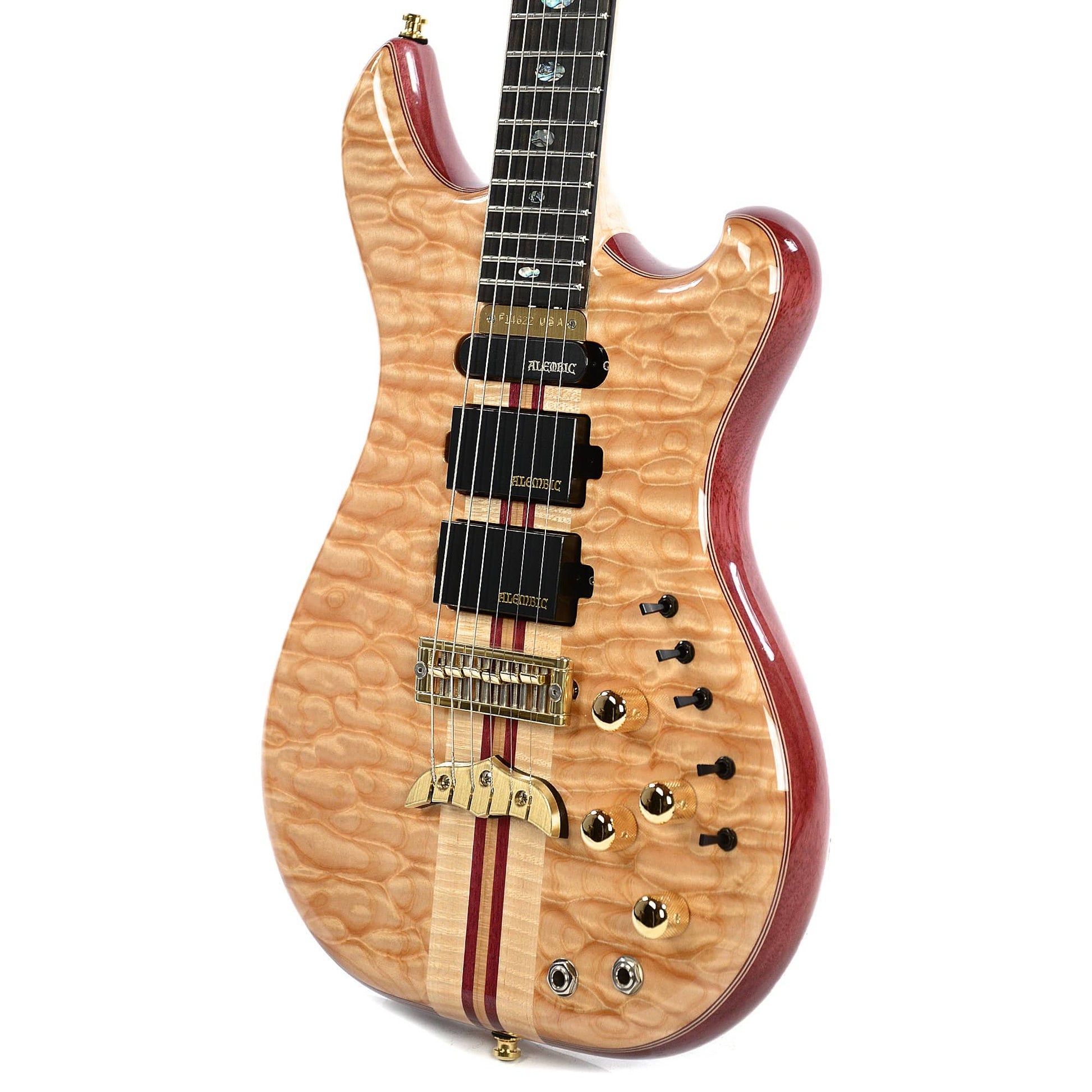 Alembic Further 5A Quilted Maple Top Flame Maple Back Purpleheart Core w/Hardshell Case (S#F14622) Electric Guitars / Semi-Hollow