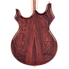Alembic Tribute Cocobolo w/Red Side LEDs, Beveled Peghead, & Continuous Cocobolo Backplates Electric Guitars / Solid Body