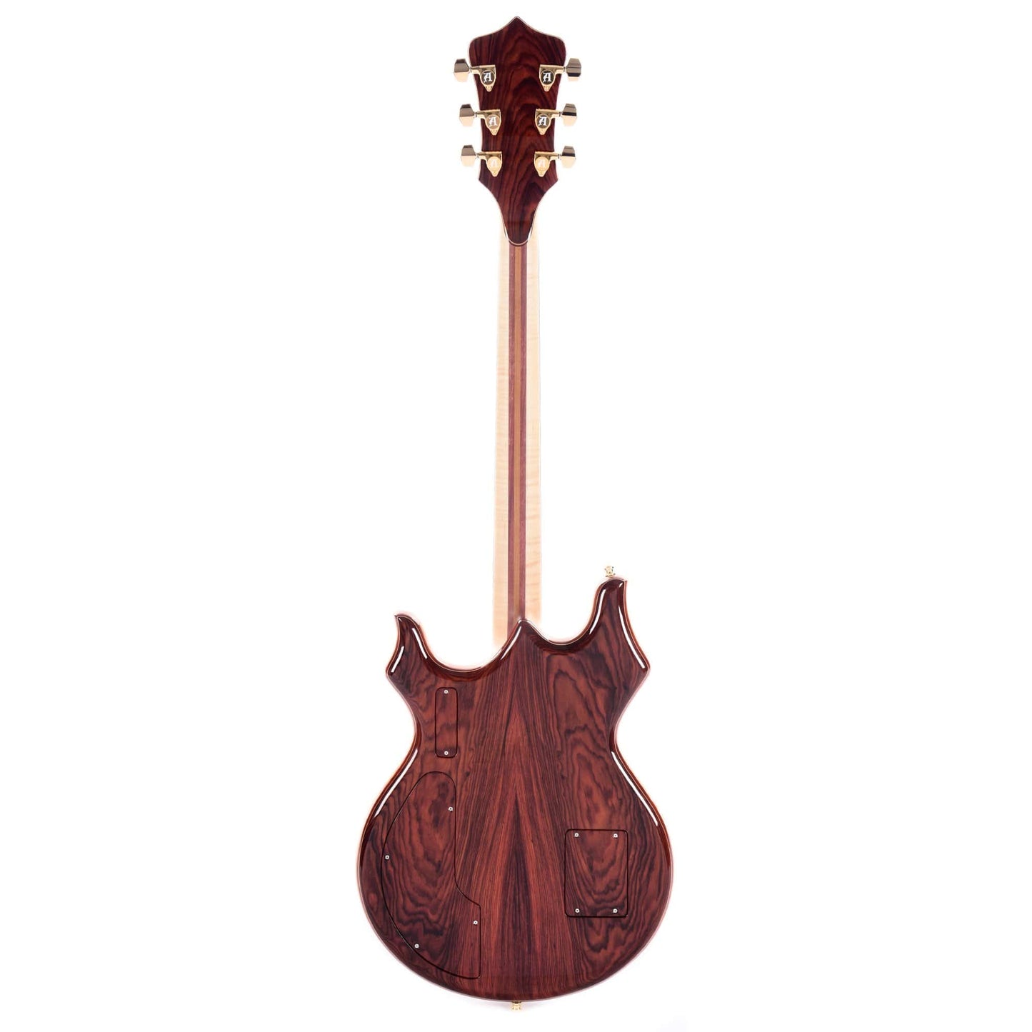Alembic Tribute Cocobolo w/Red Side LEDs, Beveled Peghead, & Continuous Cocobolo Backplates Electric Guitars / Solid Body
