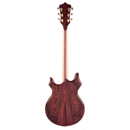 Alembic Tribute Cocobolo w/Red Side LEDs, Beveled Peghead, & Continuous Cocobolo Backplates Electric Guitars / Solid Body