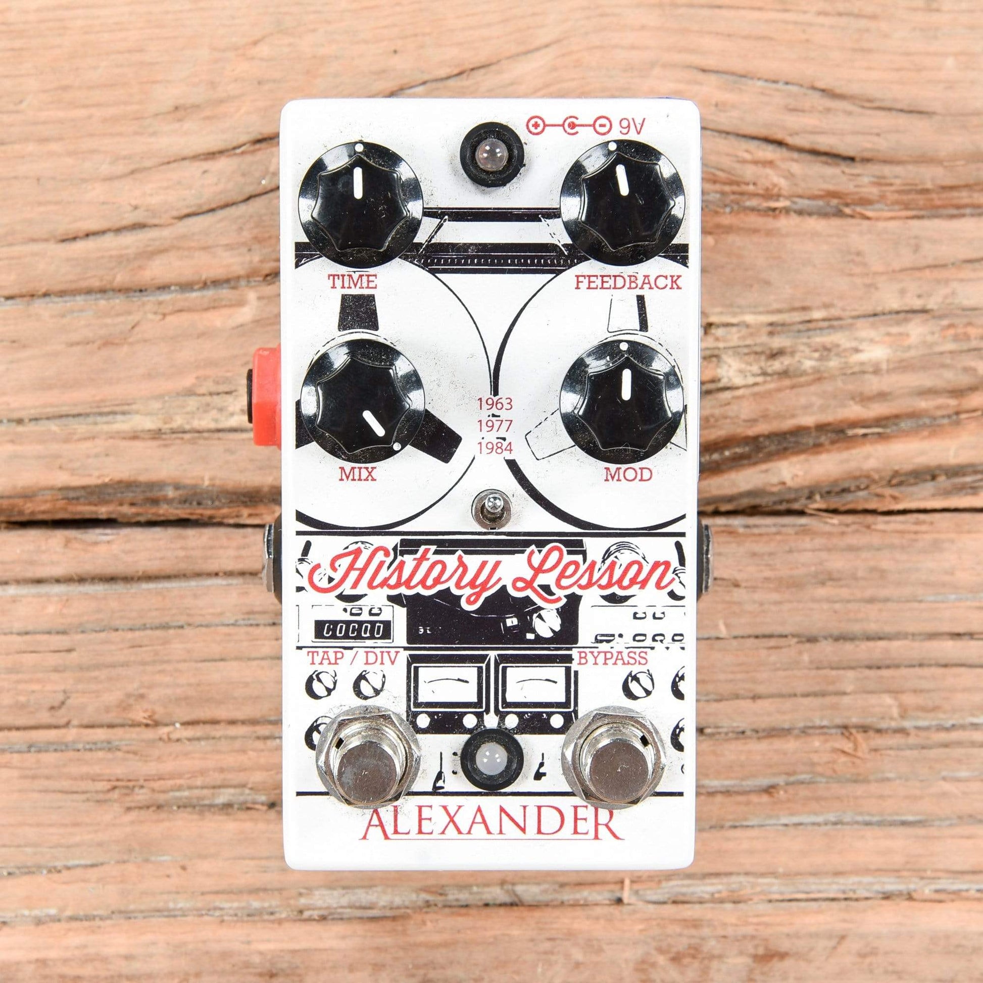 Alexander Pedals History Lesson Tap Tempo Delay V1 Effects and Pedals / Delay