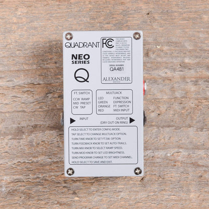 Alexander Pedals Quadrant Audio Mirror Effects and Pedals / Delay