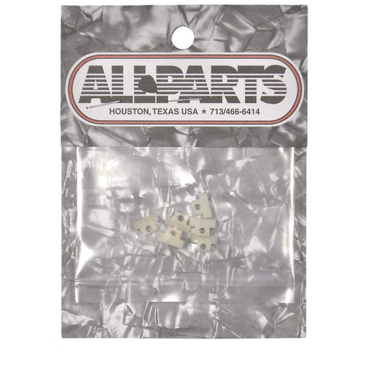 Allparts Old-Style Bridge Saddles - White Parts / Acoustic Pickups