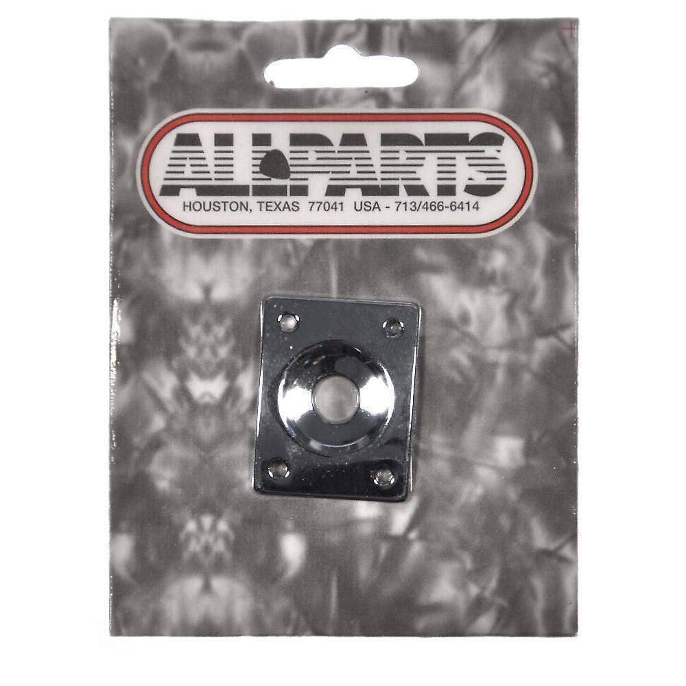 Allparts Rectangular Jackplate - Chrome Parts