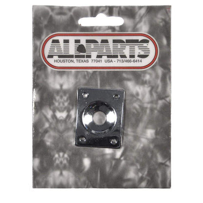 Allparts Rectangular Jackplate - Chrome Parts