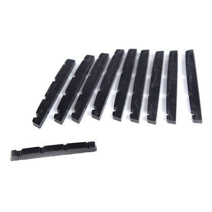 Allparts Plastic Bass Nuts Black (10) Parts / Bass Guitar Parts