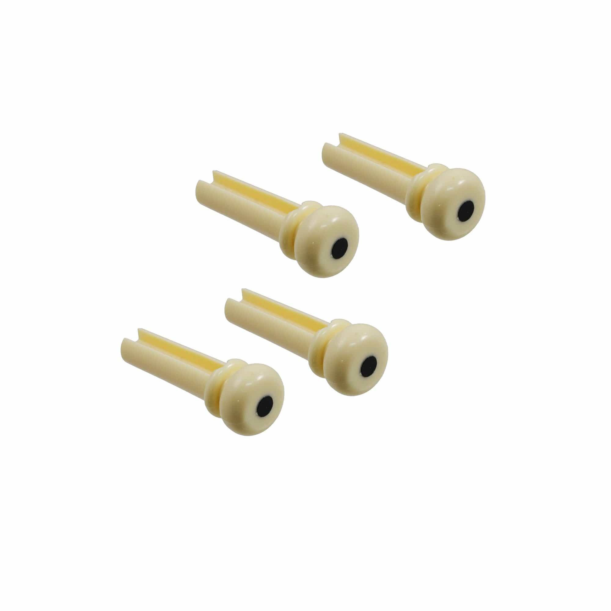 AllPart Slotted Acoustic Bass Bridge Pins Cream Chicago Music Exchange