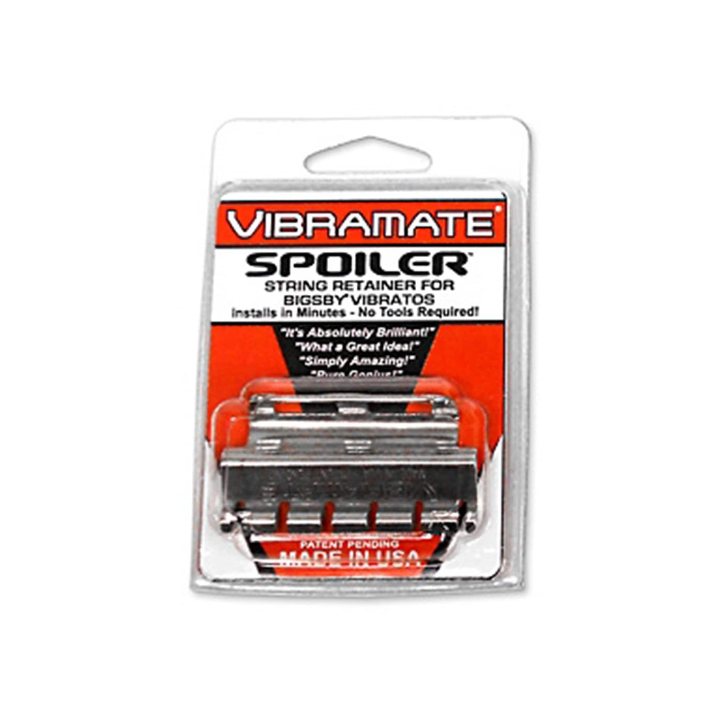 Allparts Stainless Vibramate Spoiler String Retainer Parts / Guitar Parts / Bridges