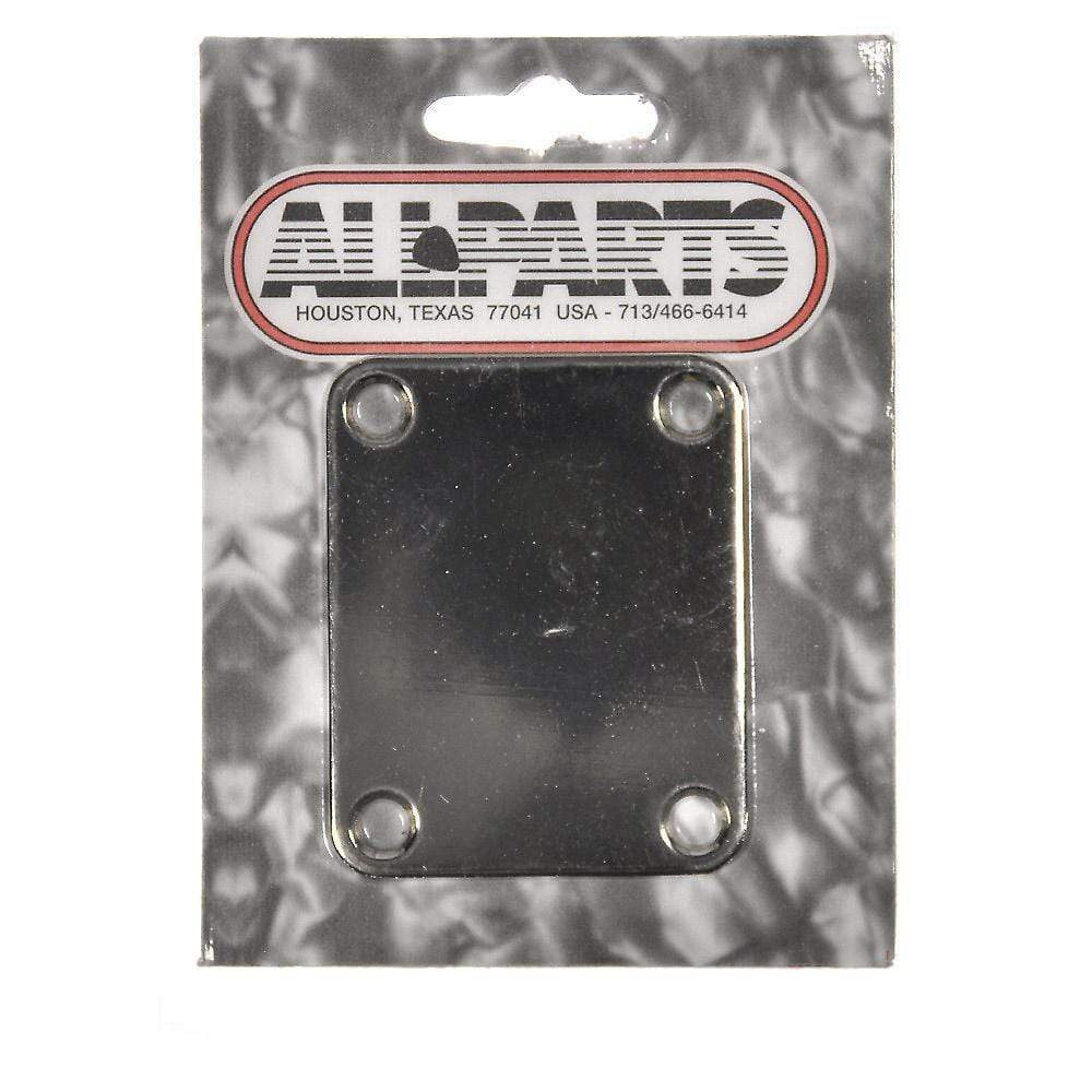 Allparts Neckplate for Fender (4 Holes) - Nickel Parts / Guitar Parts / Necks