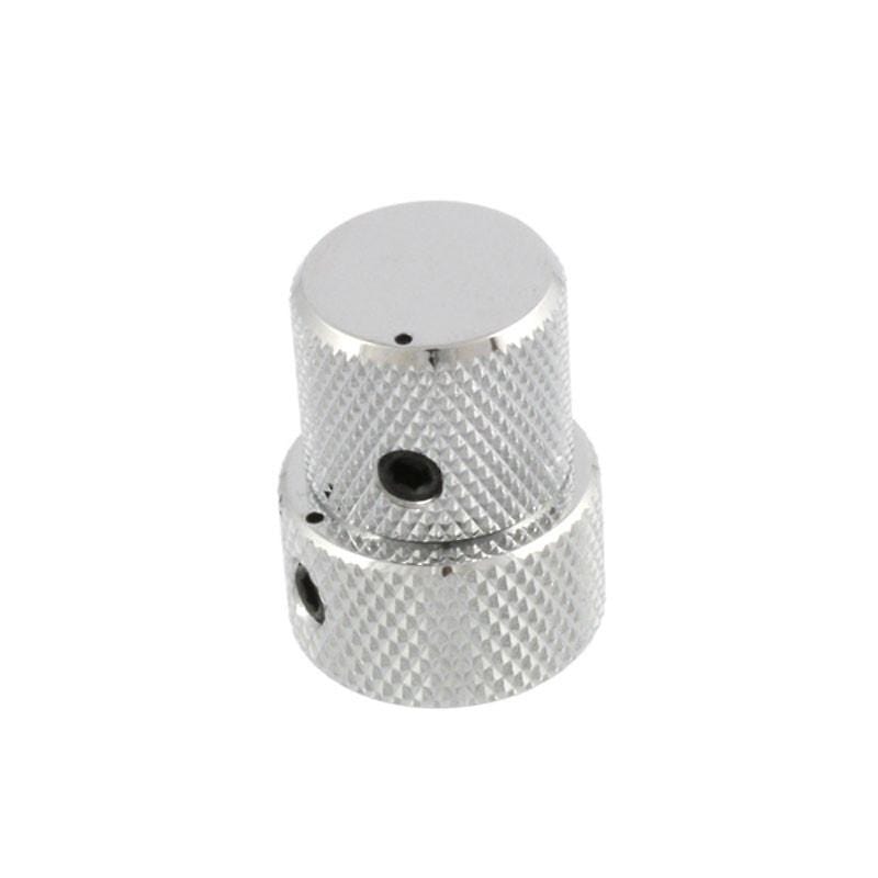 Allparts Concentric Stacked Knobs Chrome fits EMG, Duncan, and Bartolini w/Set Screws Parts / Knobs
