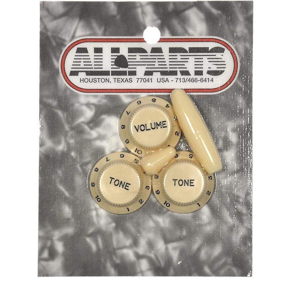 Allparts Stratocaster Knob Set - Cream Parts / Knobs