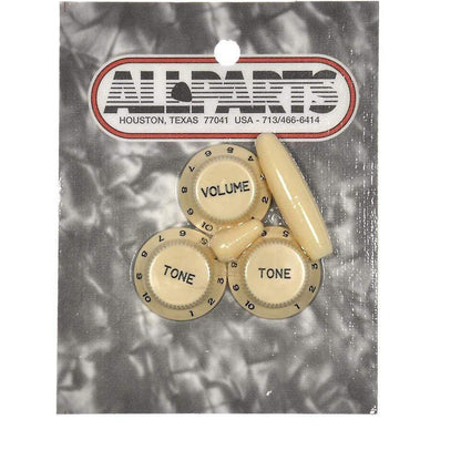 Allparts Stratocaster Knob Set - Cream Parts / Knobs