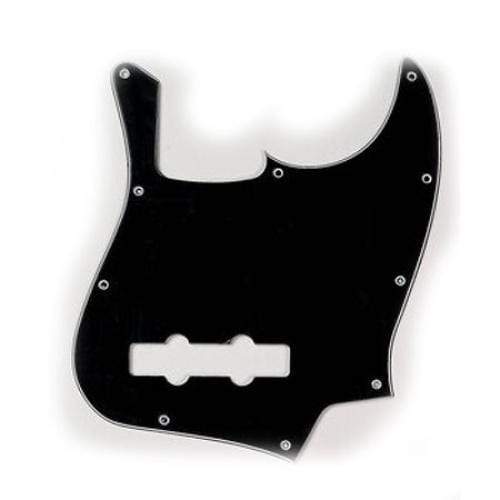 Allparts Jazz Bass Pickguard Black, Parts / Pickguards