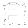 Allparts Pickguard for SG Large 3-Ply White Parts / Pickguards